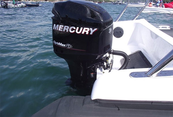 Aquaflyte 8.5 m Transom with Mercury Outboard