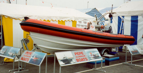 Pepe Boats rib at show